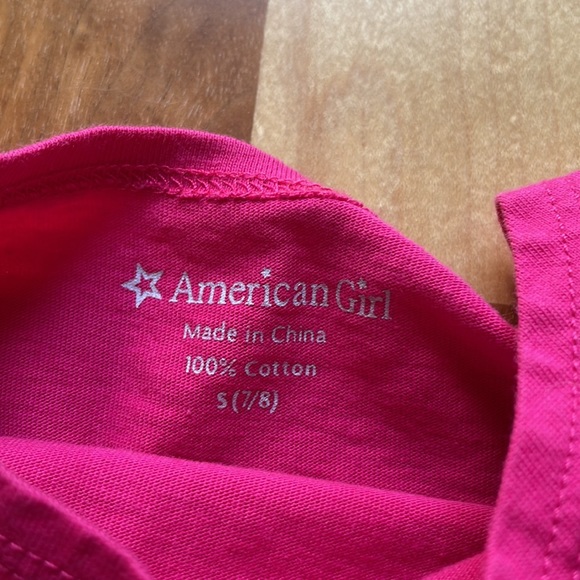 Rare AG American Girl Fashion Show Flutter Sleeve Tee Top Girl Sized 7 - Picture 3 of 3